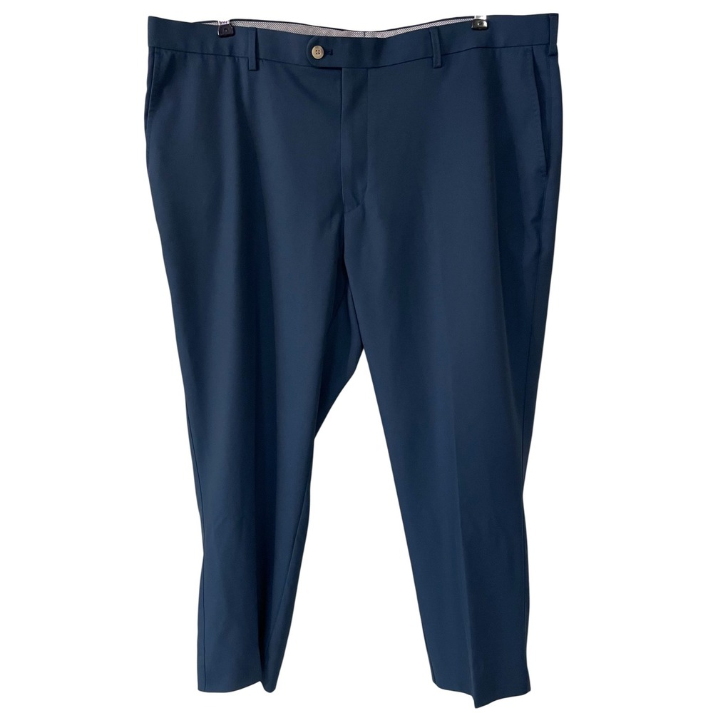 Peter Millar Crown Sport Mens Blue Performance Golf Pants Preppy Travel 42/27